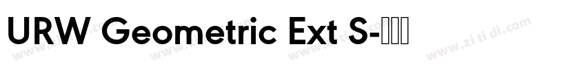 URW Geometric Ext S字体转换
